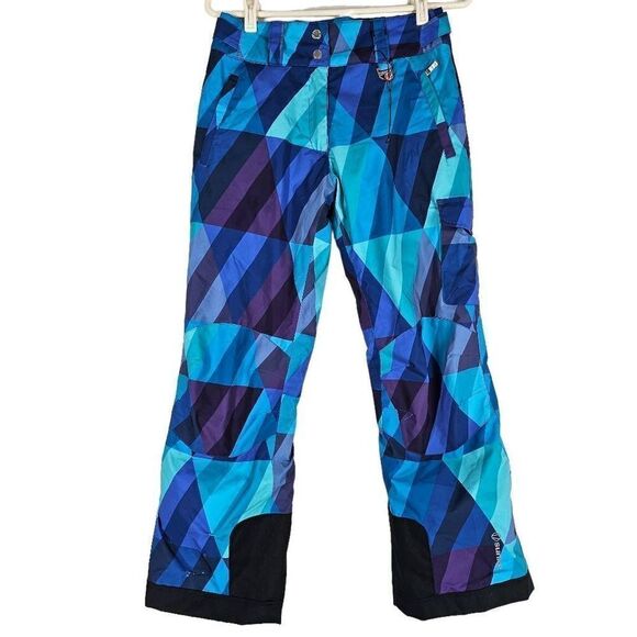 Sunice Zoe Girls Snow Ski Insulated Pants Blue Purple 14 - Picture 1 of 10